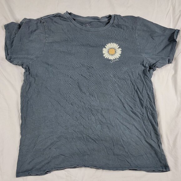 ONeill Sunflower Women Medium Black Graphic T Shirt Casual Outdoors Lightweight - Picture 2 of 8